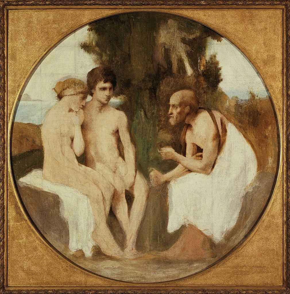 Fileta istruisce Dafni e Cloe - Musée des Beaux, Arts de la ville de Paris